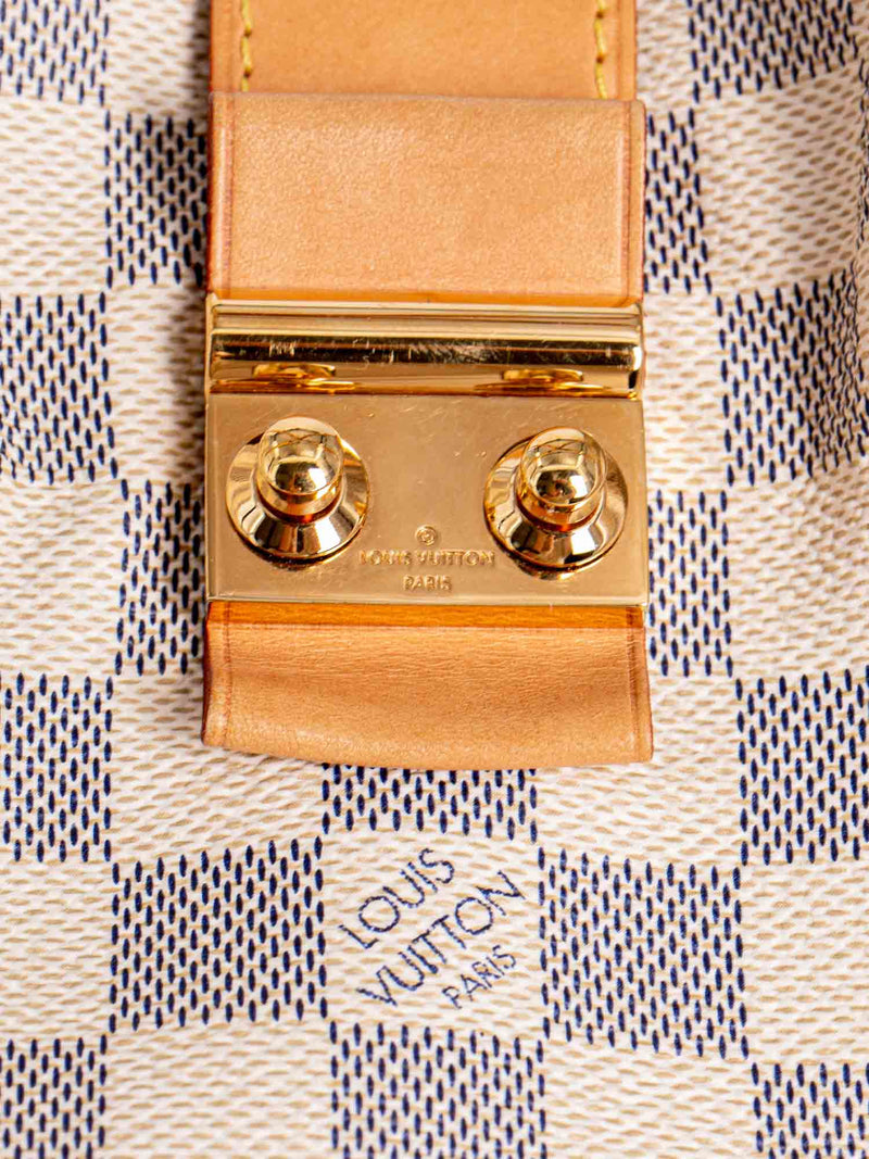 Louis Vuitton Damier Azur Salina GM Shopper Bag White-designer resale