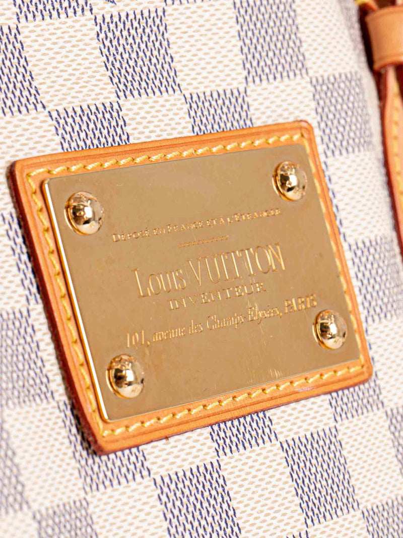 Louis Vuitton Damier Azur Shopper Bag White