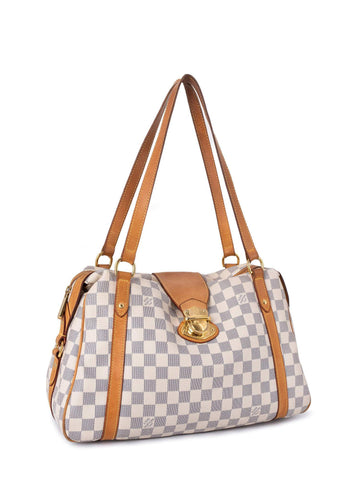 Louis Vuitton Damier Azur Stresa PM Bag White Blue-designer resale