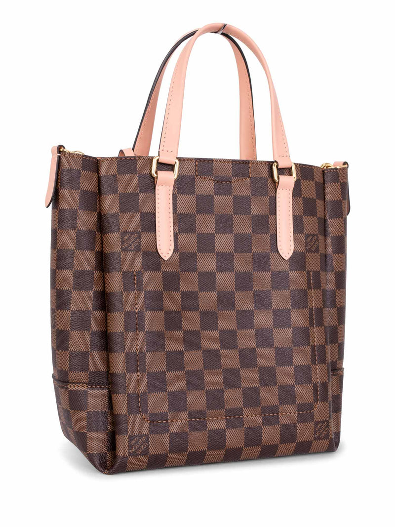 Louis Vuitton Damier Ebene Belmont PM Pink Brown-designer resale