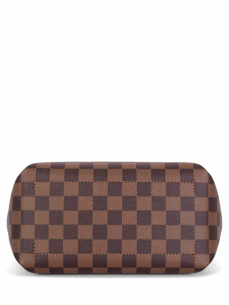 Louis Vuitton Brown, Pattern Print Damier Ebene Belmont PM w/ Pouch