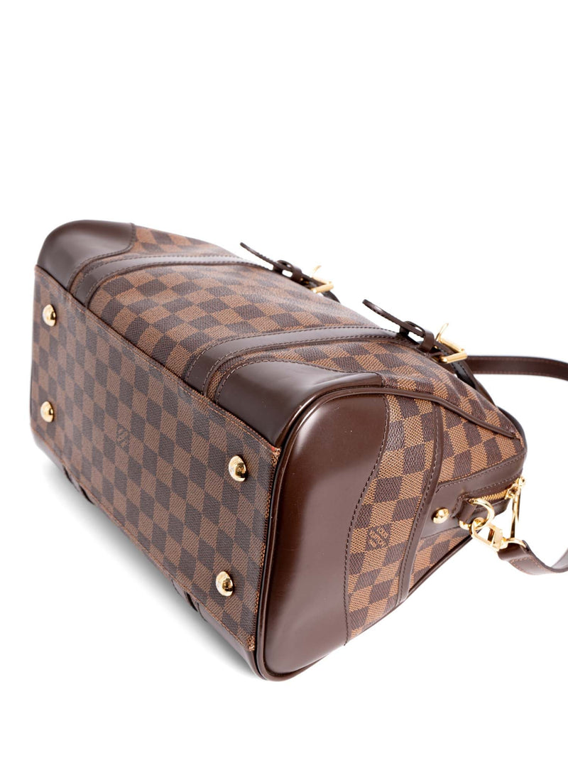 Louis Vuitton Damier Ebene Leather Berkeley Speedy Bag Brown-designer resale