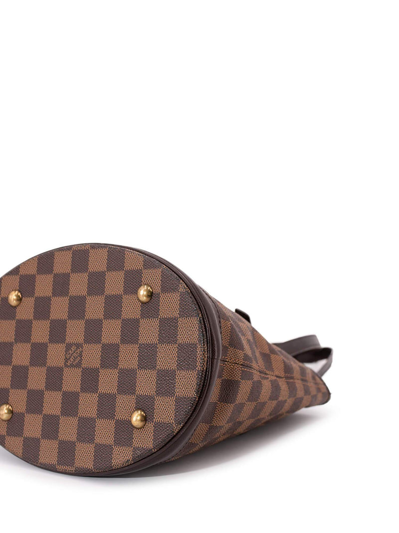 LOUIS VUITTON Marais Bucket Damier Ebene Shoulder Bag Brown