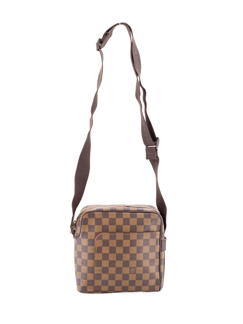 Louis Vuitton Messenger Shoulder Bag in Ebene Damier Canvas and