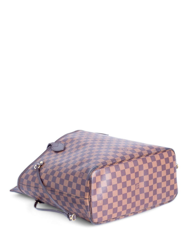 Louis Vuitton Damier Ebene Neverfull Bag MM Brown