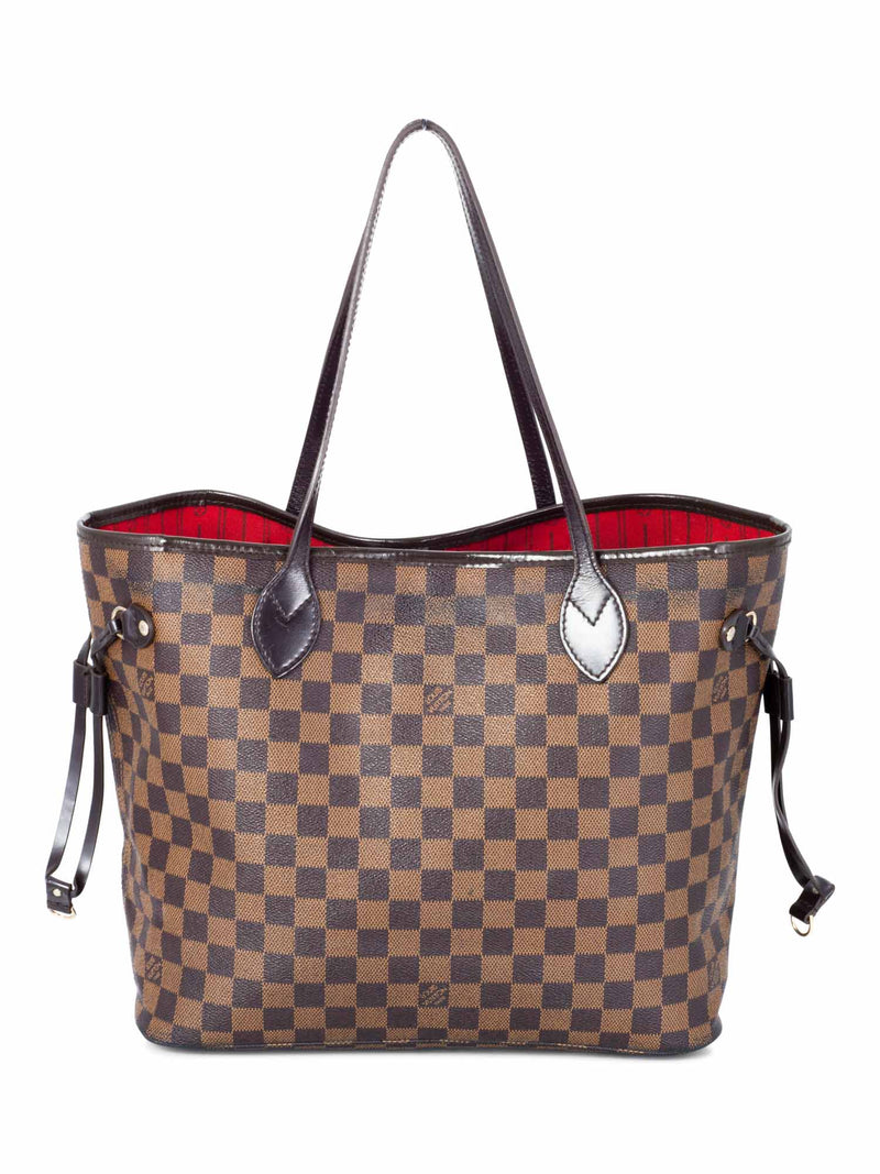 Louis Vuitton Damier Ebene Neverfull Bag MM Brown-designer resale