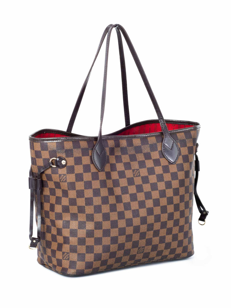 Louis Vuitton Damier Ebene Neverfull Bag MM Brown