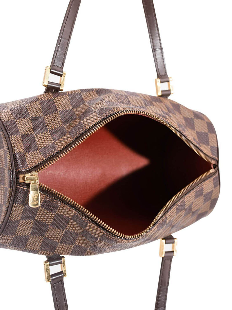 Louis Vuitton Damier Ebene Papillon Pochette Brown Leather ref