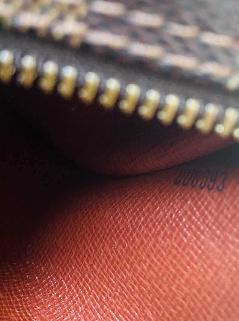 Louis Vuitton - Damier Ebene Canvas Leather Papillon Pouch Bag' In Brown, ModeSens