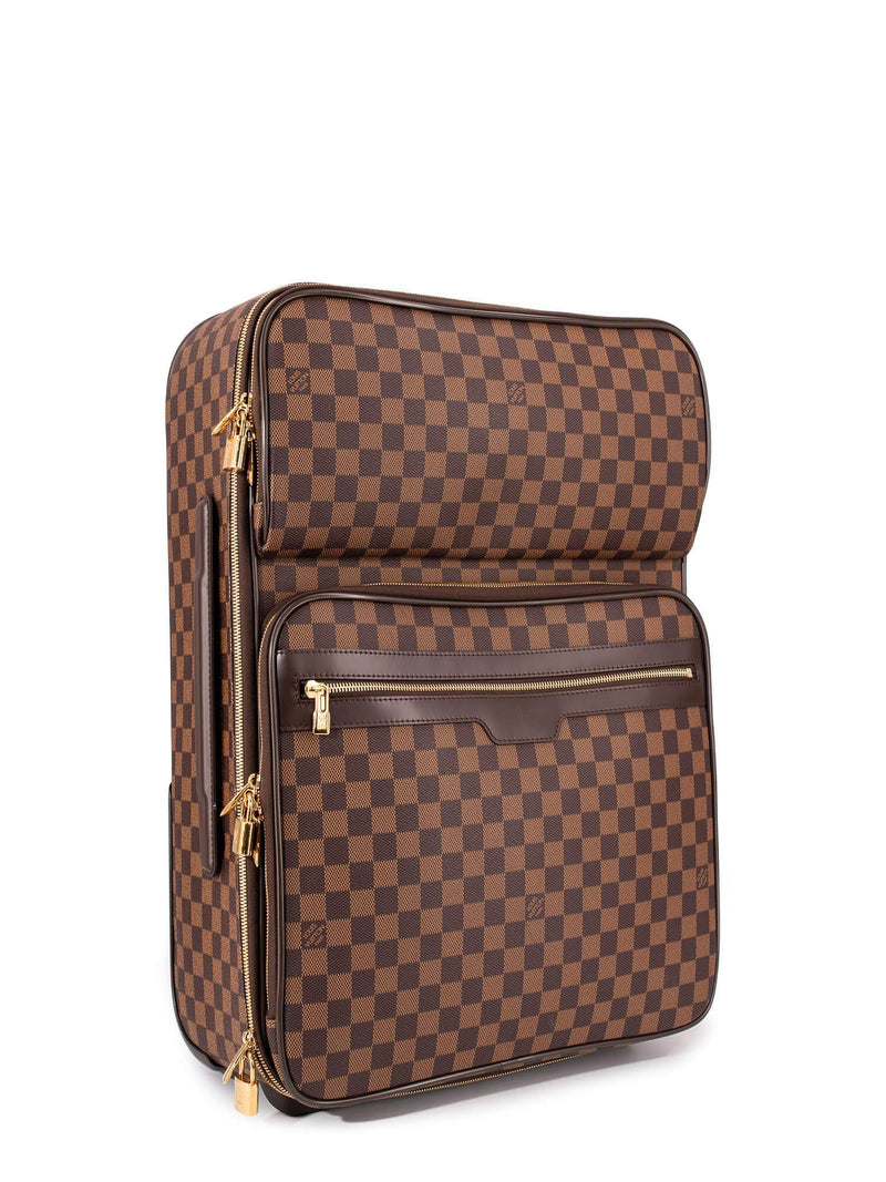Louis Vuitton Damier Ebene Pegase Business Suitcase 50 Brown-designer resale