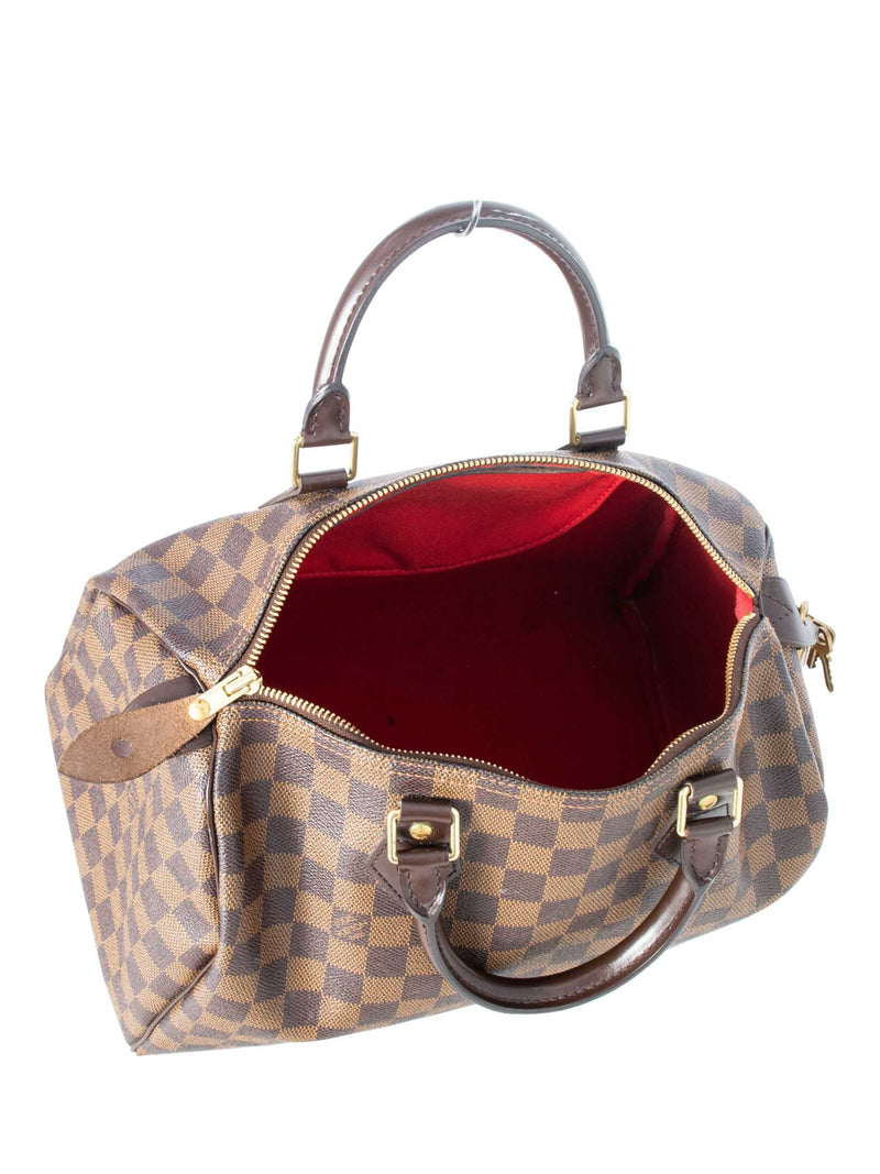 Louis Vuitton Damier Ebene Speedy Bag 30 Brown-designer resale