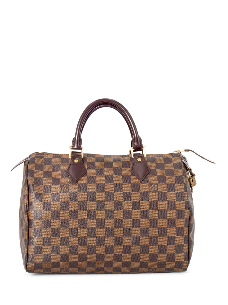 Louis Vuitton Damier Ebene Speedy Bag 30 Brown-designer resale