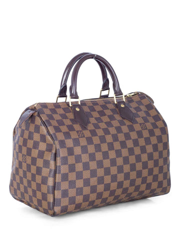 Louis Vuitton Damier Ebene Speedy Bag 30 Brown-designer resale