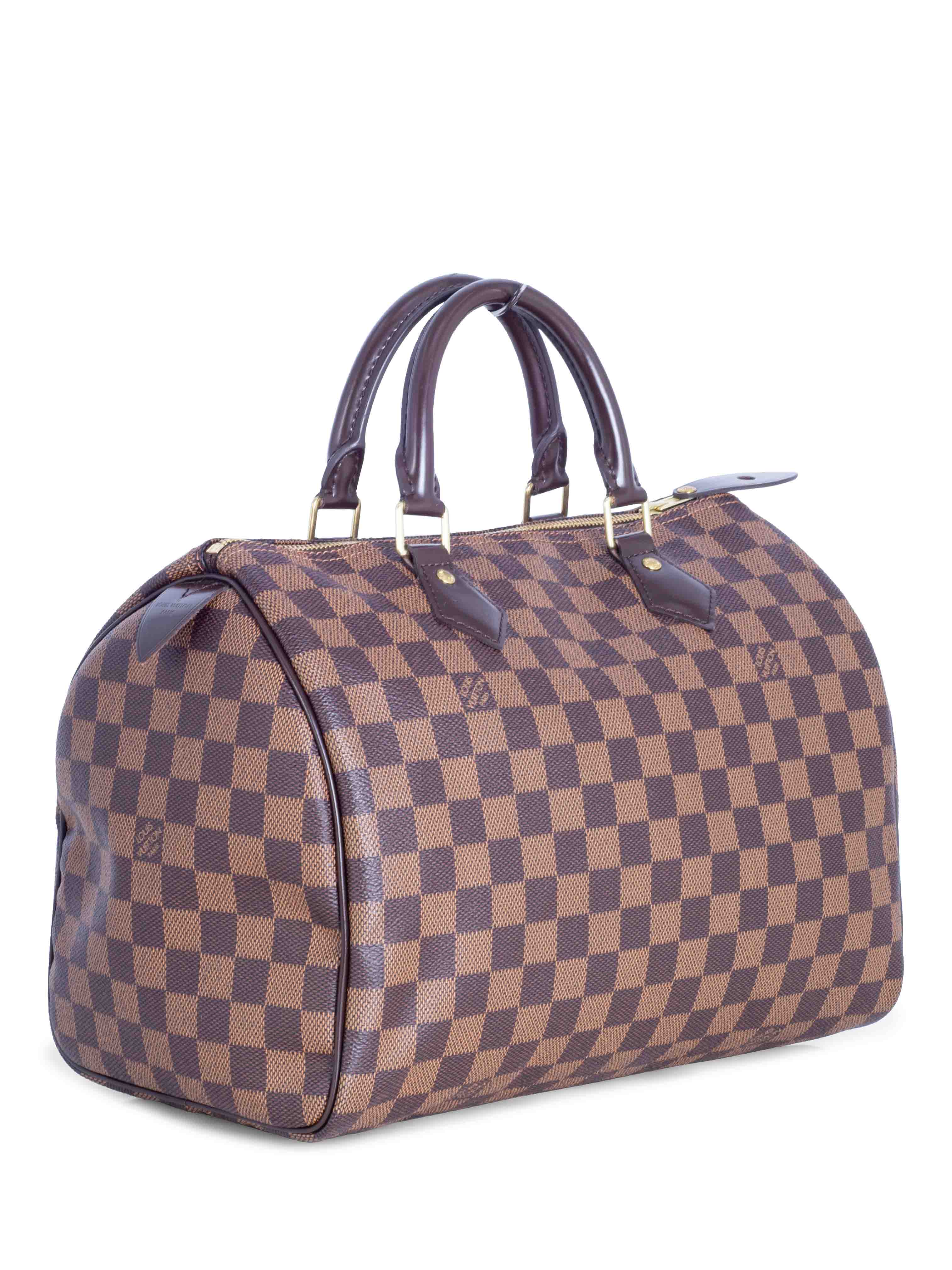 Louis Vuitton Damier Ebene Speedy Bag 30 Brown-designer resale