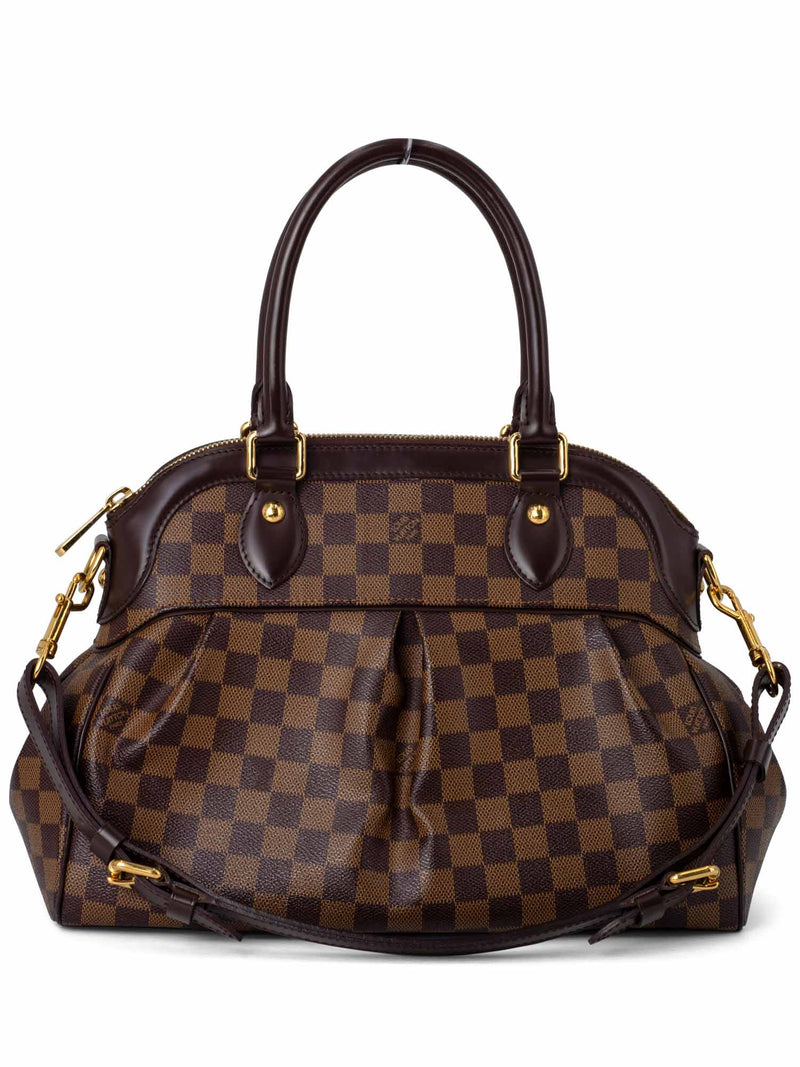 Louis Vuitton Damier Ebene Trevi PM Bag Brown-designer resale