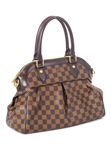 Louis Vuitton Damier Ebene Trevi PM Bag Brown-designer resale