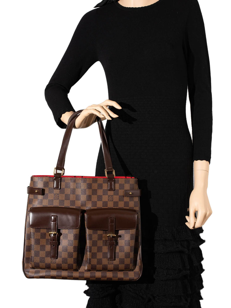 Louis Vuitton Damier Ebene Uzes Bag Brown-designer resale
