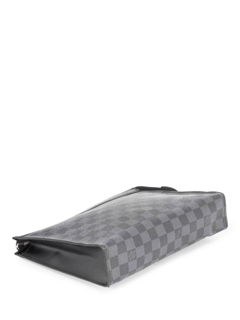 Louis Vuitton Damier Graphite Clutch Grey-designer resale