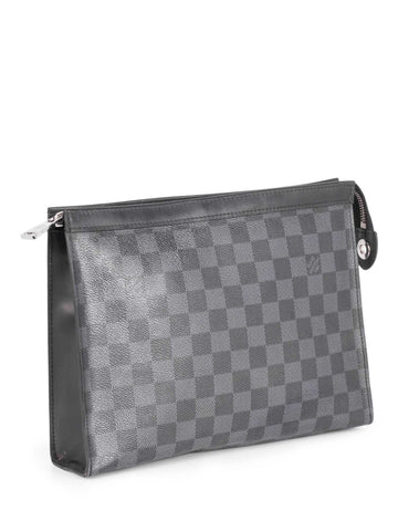 Louis Vuitton Damier Graphite Clutch Grey-designer resale