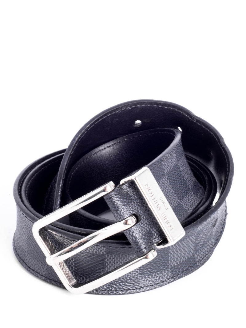lv belt black and grey