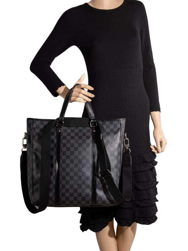 Louis Vuitton Damier Graphite Tadao Large Tote Grey-designer resale