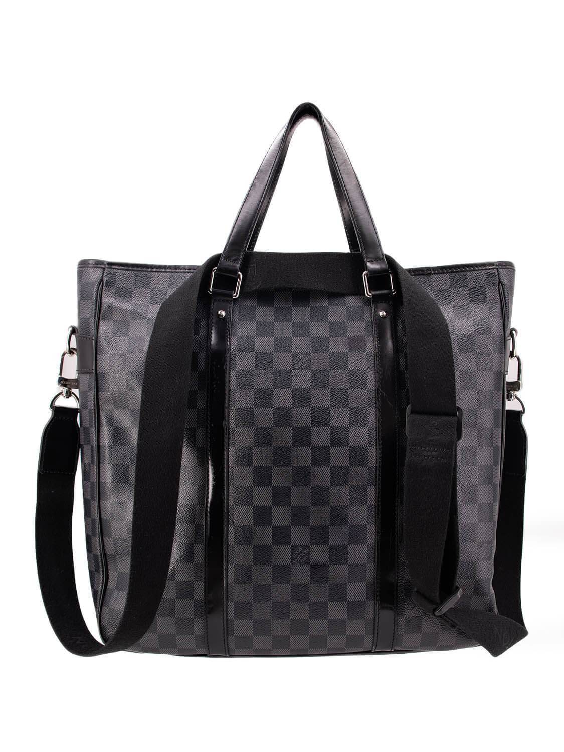 Louis Vuitton Damier Graphite Tadao Large Tote Grey-designer resale