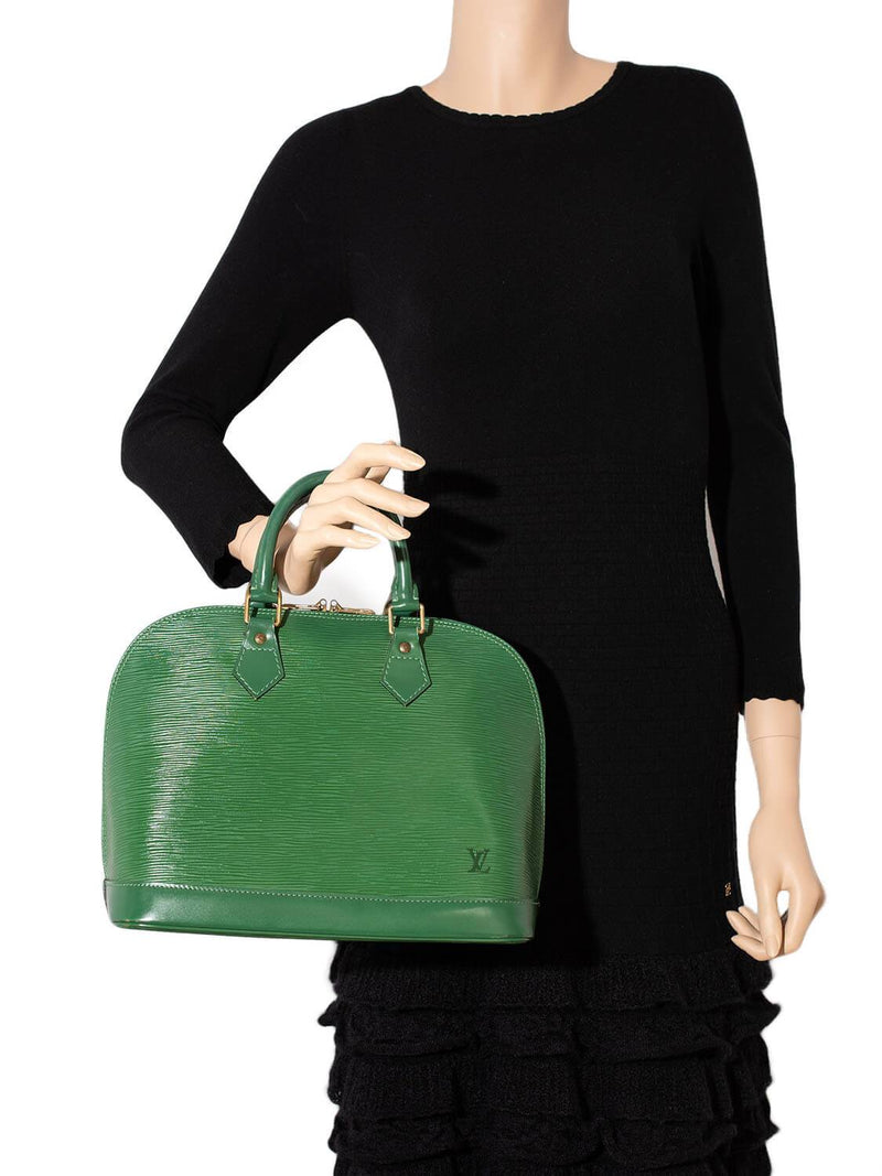 Louis Vuitton Epi Alma Bag Green-designer resale