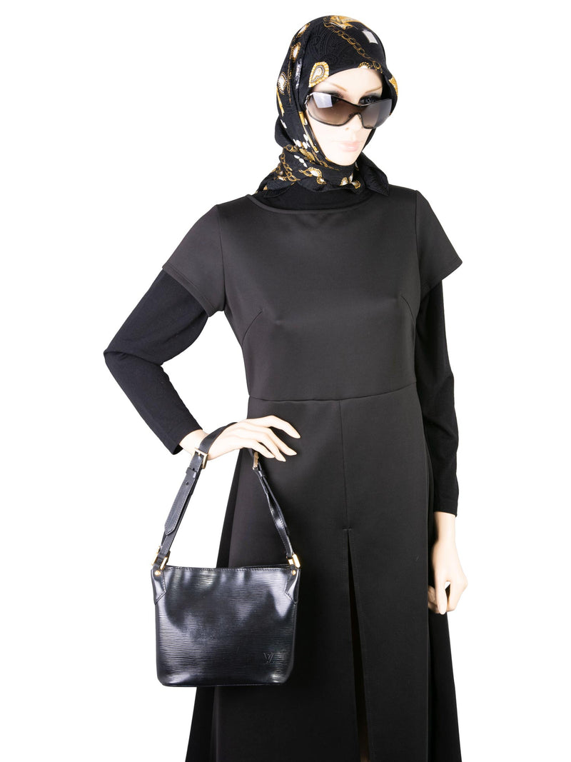 Louis Vuitton Epi Leather Bucket Bag Black-designer resale
