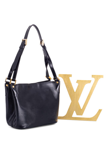 Louis Vuitton Epi Leather Bucket Bag Black-designer resale