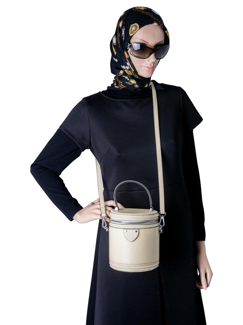 Louis Vuitton Epi Leather Canne Messenger Bag Ivory-designer resale