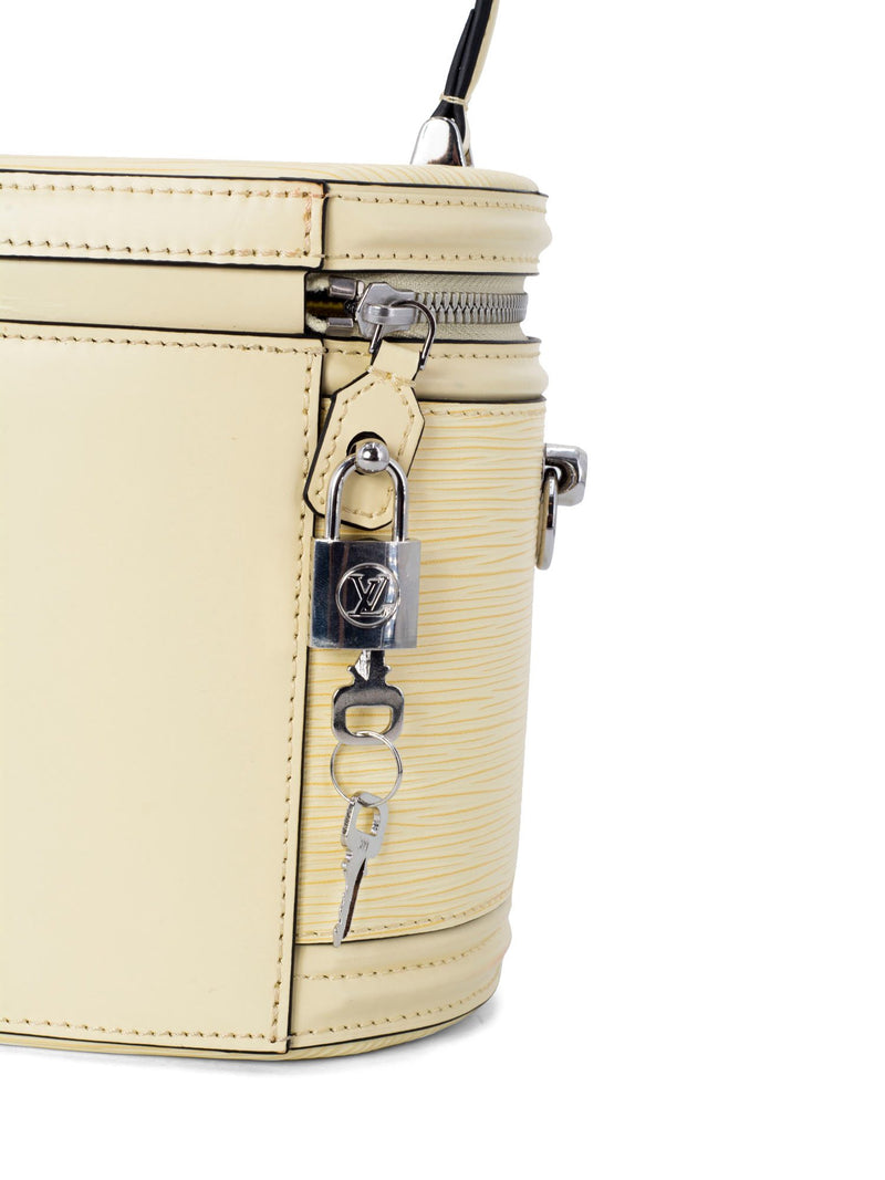 Louis Vuitton Epi Leather Canne Messenger Bag Ivory-designer resale