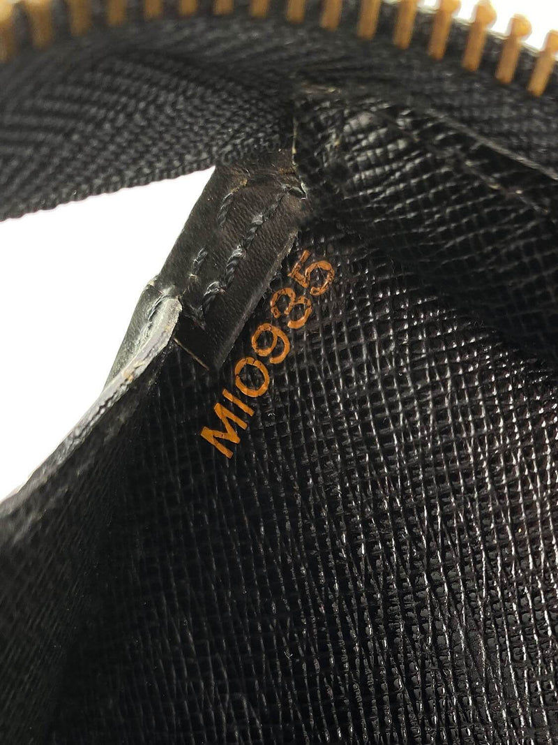 Louis Vuitton Epi Leather Hand Painted Triangle Bag Black-designer resale