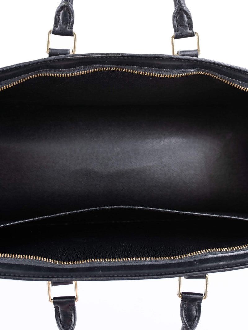 Louis Vuitton Epi Leather Hand Painted Triangle Bag Black-designer resale