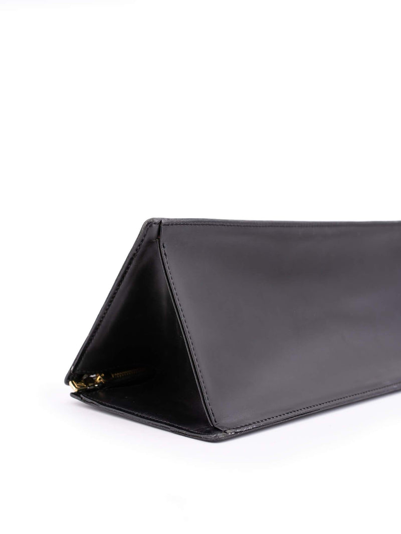 Louis Vuitton Epi Leather Hand Painted Triangle Bag Black-designer resale