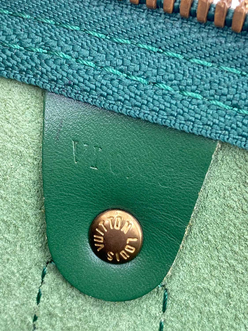 Louis Vuitton Epi Leather Keepall Bag 50 Green-designer resale