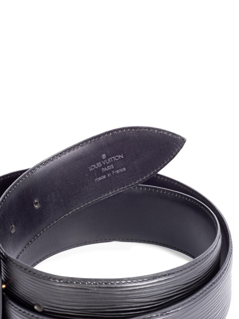 Louis Vuitton Black EPI Leather Essential V Belt Size 80/32