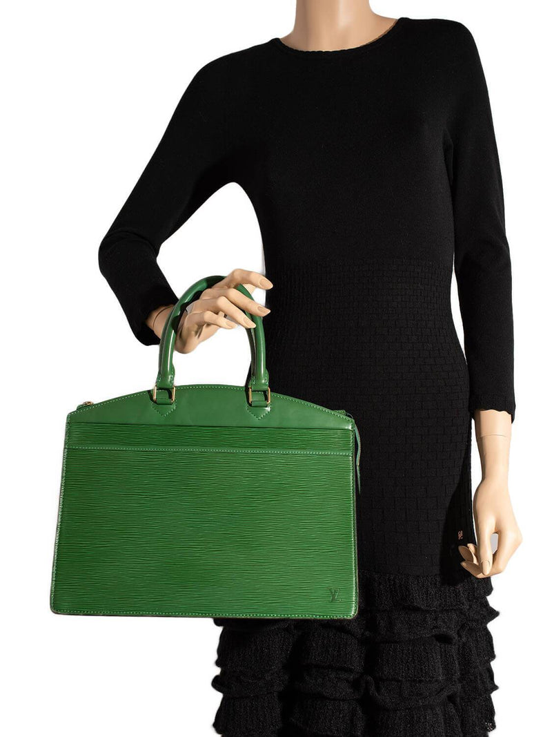Louis Vuitton Epi Leather Riviera Bag Green-designer resale