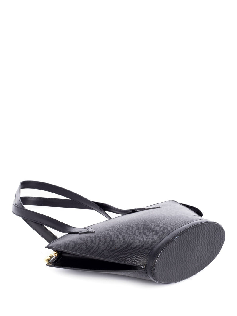 Louis Vuitton Black Epi Leather Noir Saint Jacques Zip Tote Bag 863326