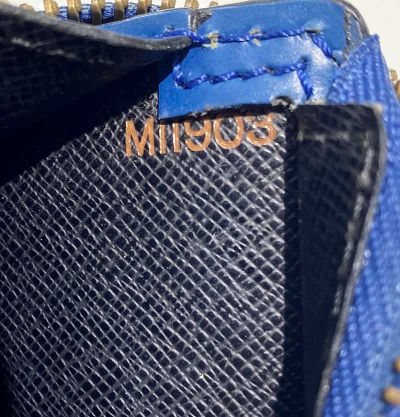 Louis Vuitton Epi Leather Triangle Bag Blue-designer resale