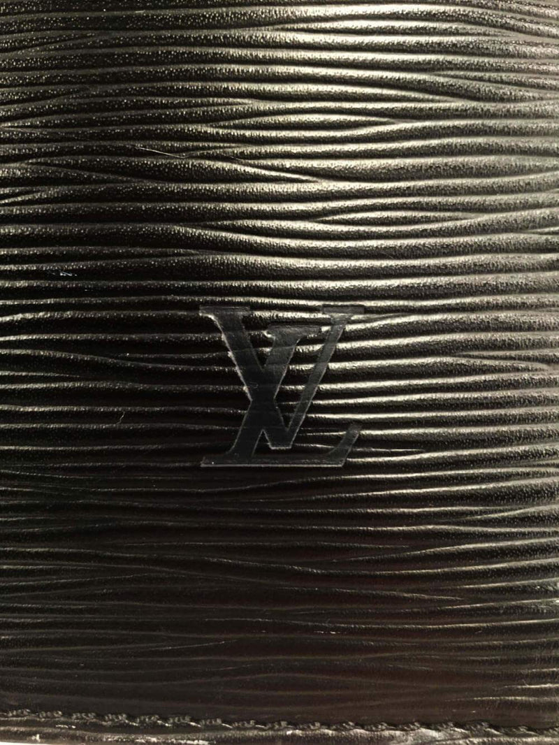 Louis Vuitton Epi Sac Triangle Bag Black-designer resale