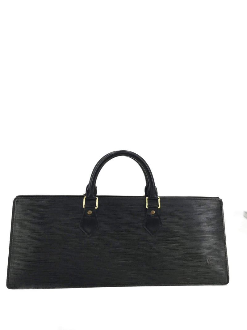 Louis Vuitton Epi Sac Triangle Bag Black-designer resale