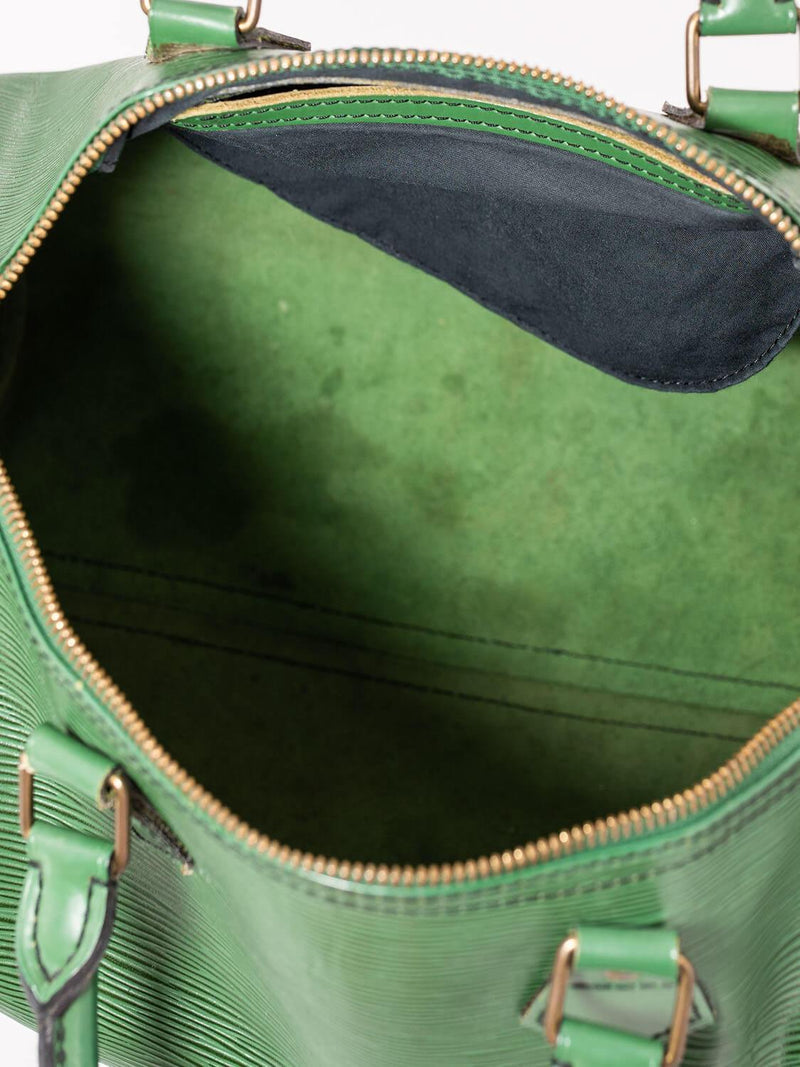 Louis Vuitton Epi Speedy Bag 30 Green-designer resale