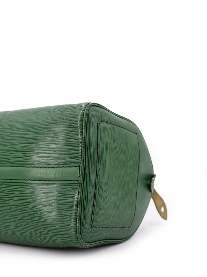 Louis Vuitton Speedy 30 Handbag Purse Green Epi Leather M43004 VI0923 69873