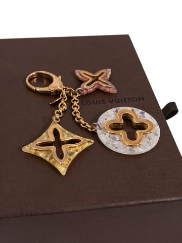 Louis Vuitton Insolence Bag Charm Pink White-designer resale