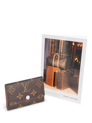 Louis Vuitton Brown Fuchsia Monogram Canvas Leather 6 Key Holder at 1stDibs