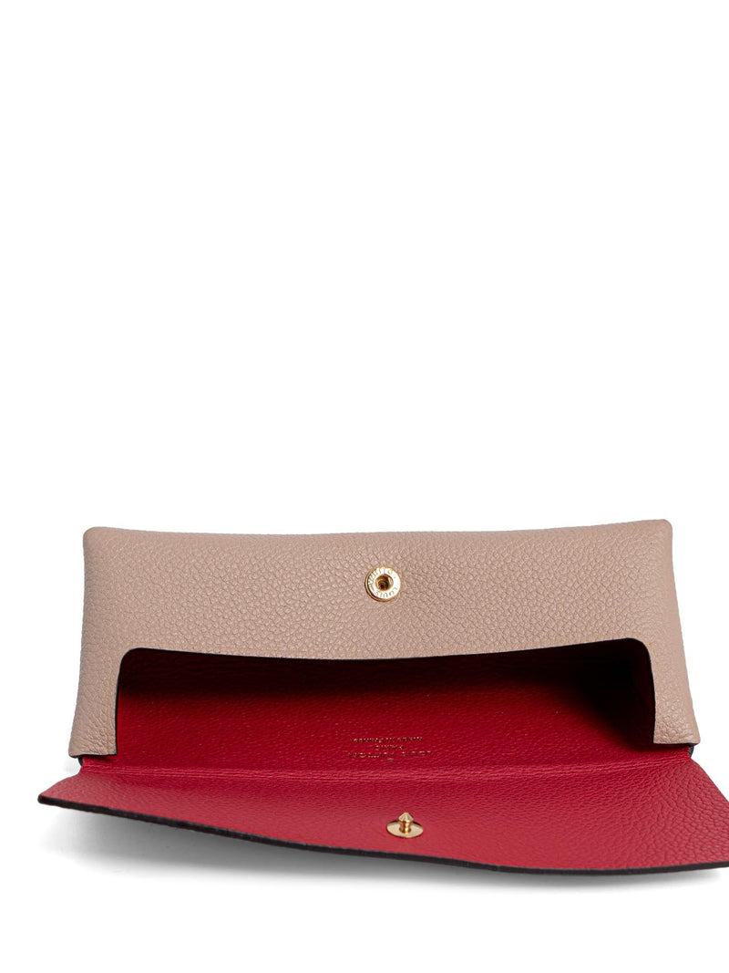 Louis Vuitton Leather Small Cosmetic Case Taupe-designer resale
