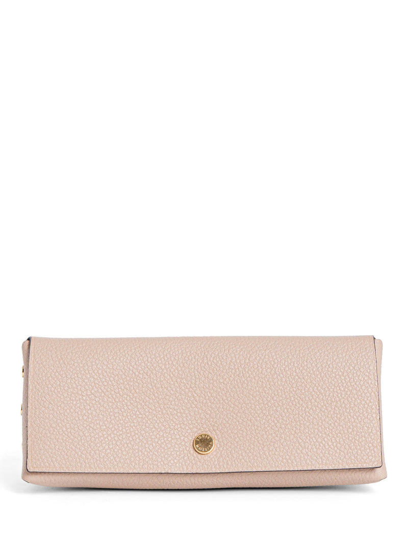Louis Vuitton Leather Small Cosmetic Case Taupe-designer resale