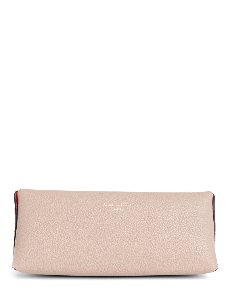 Louis Vuitton Leather Small Cosmetic Case Taupe-designer resale
