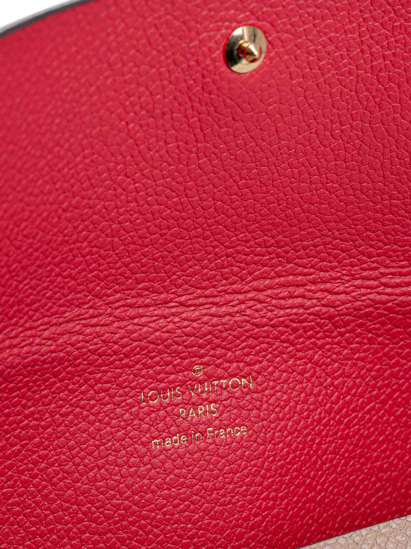 Louis Vuitton Leather Small Cosmetic Case Taupe-designer resale