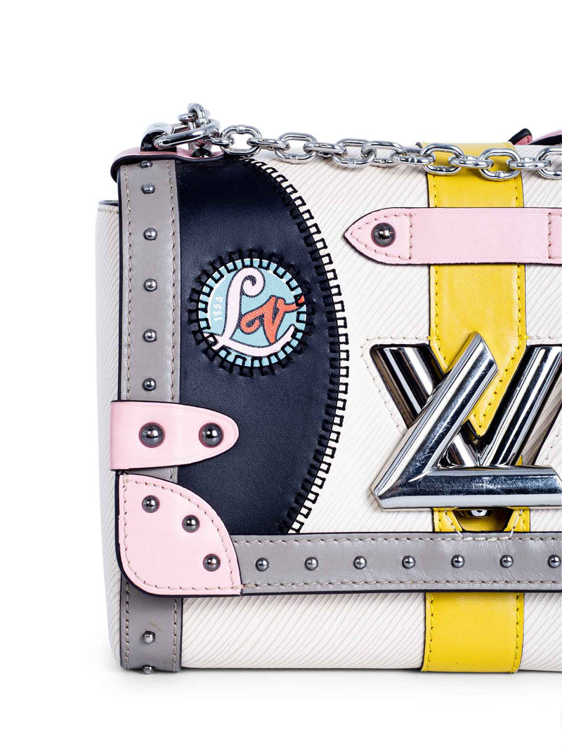 Louis Vuitton Leather Twist MM Messenger Bag Multicolor-designer resale